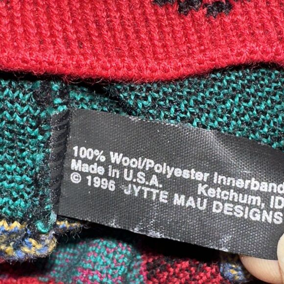 JYTTE 100% Wool Vintage Aztecs Southwestern Tassel Beanie Hat main image 5